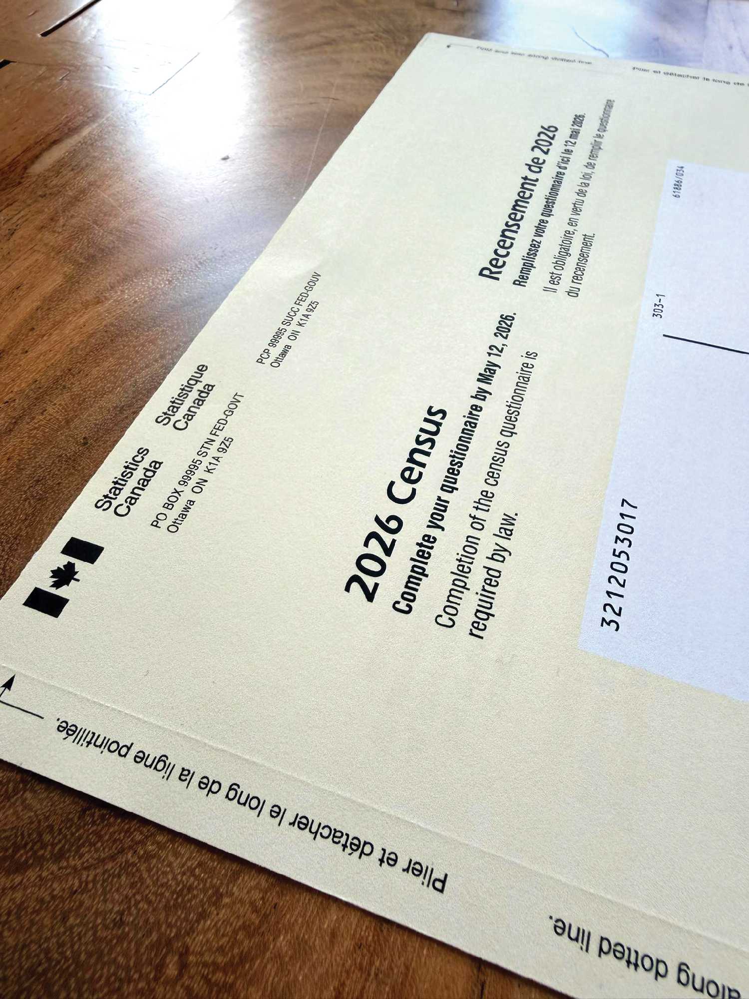 This is what the hand delivered 2026 Census letters look like. Inside is a secure code that allows households to fill out their census online. Letters are being dropped off around the region until end of day Monday, May 11.